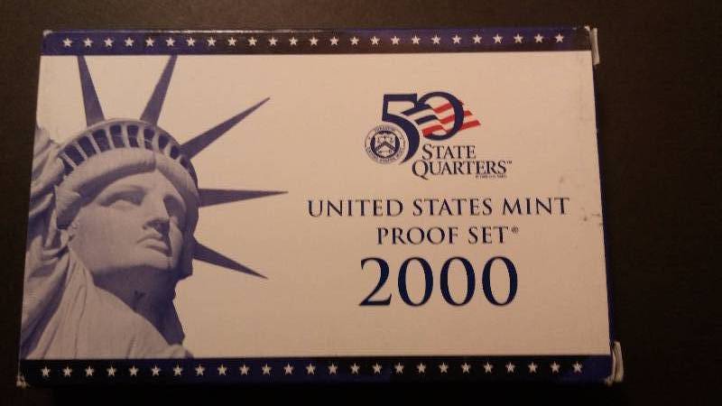 2000 Proof Set Coin - With State Quarters