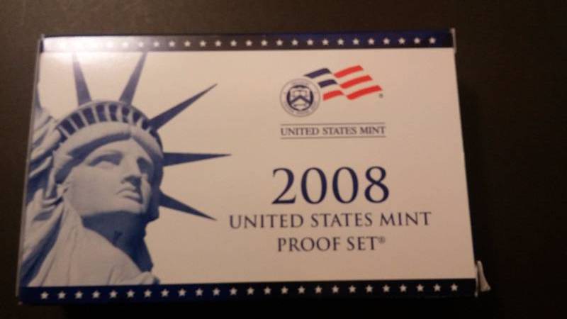 2008  Proof Set Coin - With State Quarters & Presidential Dollar