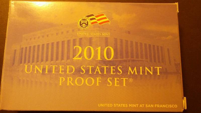 2010 Proof Set Coin - With State Quarters & Presidential Dollar