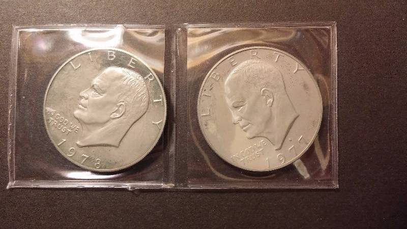1977 & 1978 Eisenhower Dollars - S