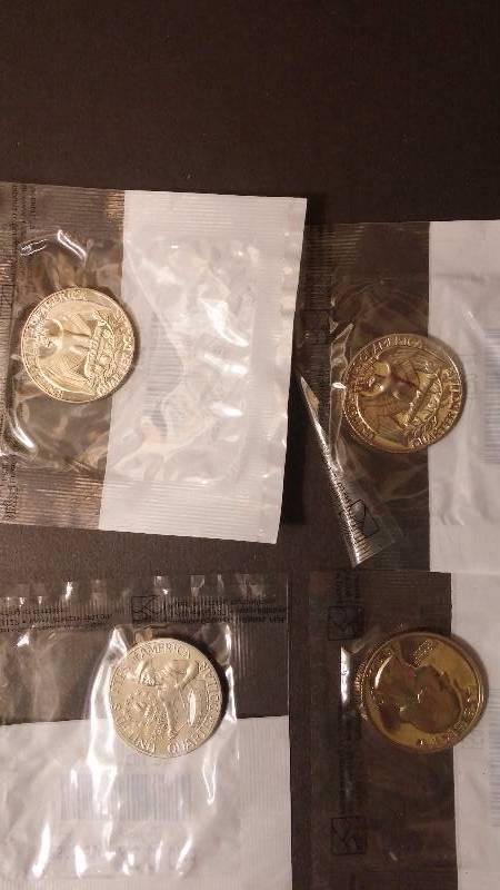 1971-S 1973-S 1974-S 1976-S Proof Qtr Clad