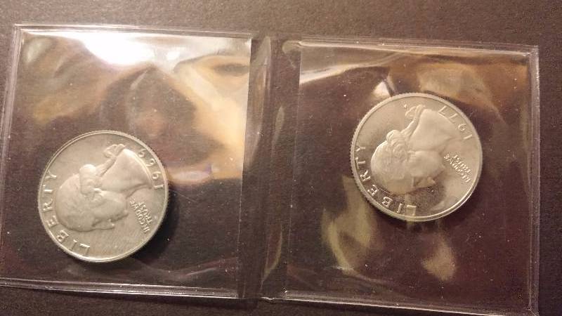 1969 - S 1977 - S Proof Quarters - Clad