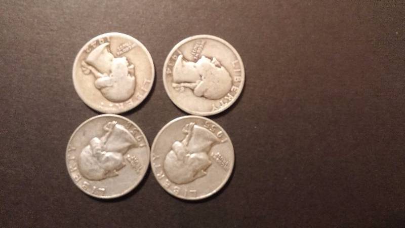 Silver Quarters 1934 2942 1955 1958