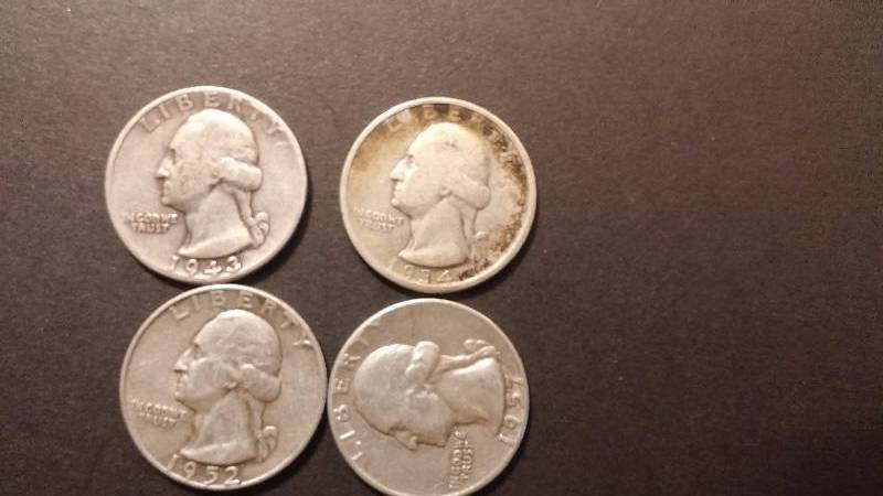 Silver Quarters 1934 1943 1952 1957