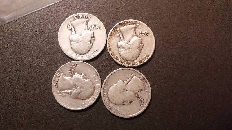Silver Quarters 1934 1943 1944 1955