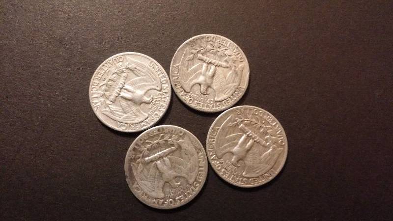 Silver Quarters 1944 1953 1957 1959