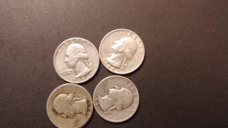 Silver Quarters 1943 1945 1954 1960