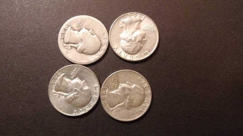 Silver Quarters 1943 1964-D 1964-D 1964-D