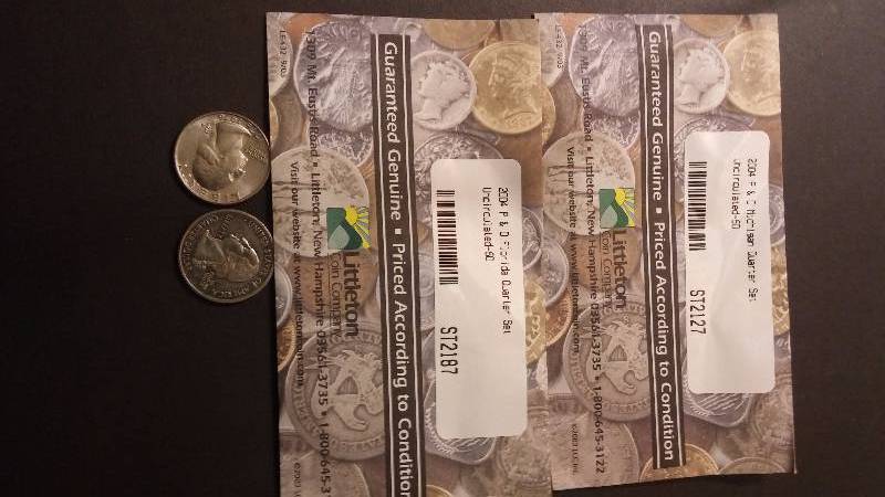 2004 Quarters - D&P Michigan - D&P Florida-UC -Bicentennial - South Carolina - S