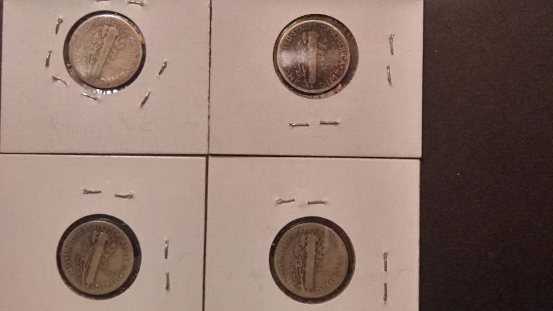 Mercury Dimes 1923 1923-S 1925-D 1925