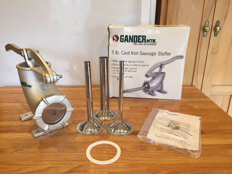 lot 8 image: Gander MTN. 5lb Cast Iron Sausage Stuffer