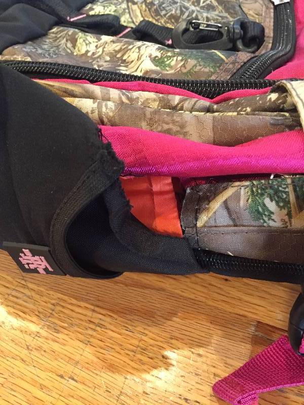 lot 14 image: RealTree Pink & Camo Back Pack
