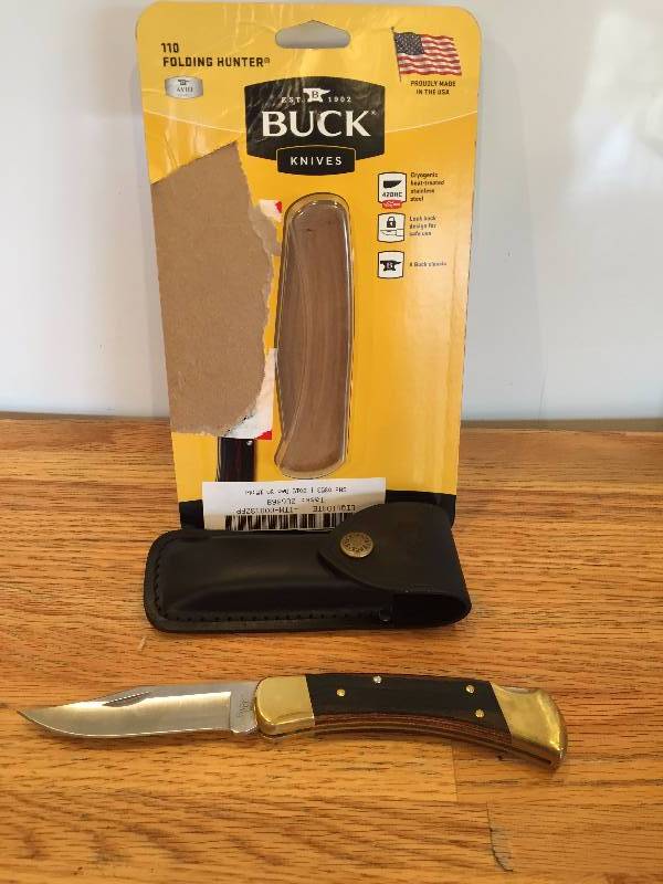 lot 22 image: Buck Knives 110 Folding Hunter