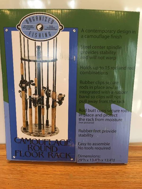 lot 28 image: Camouflage Round Floor Rack