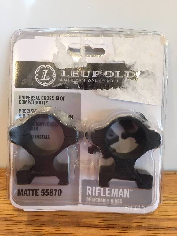 lot 58 image: Leupold Detachable Scope Rings