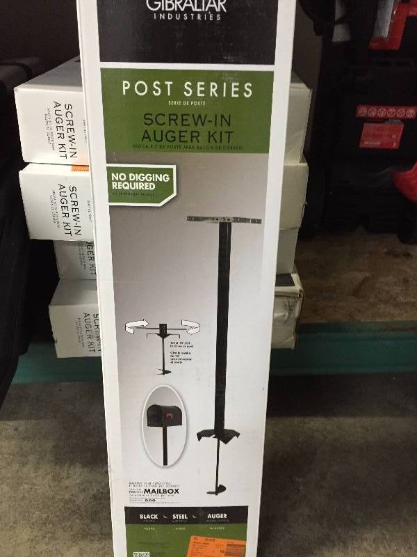 lot 62 image: Post Series Screw-in Auger Kit
