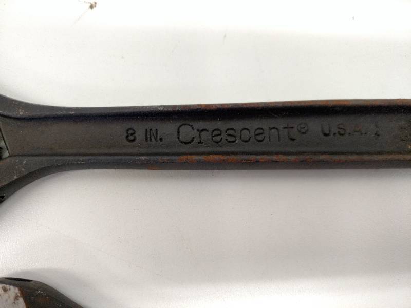 lot 80 image: Crescent Wrench Set, 12, 10, 8, ...