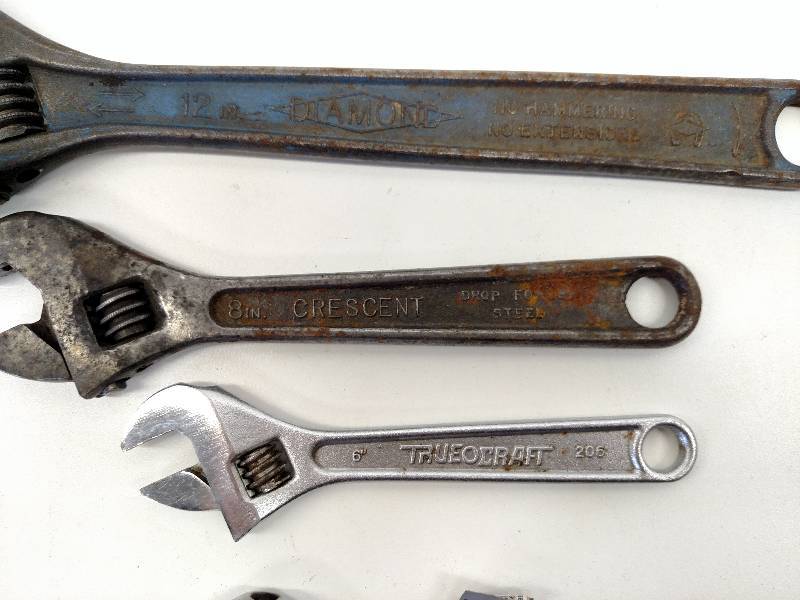 lot 81 image: (4) Adjustable Wrenches...