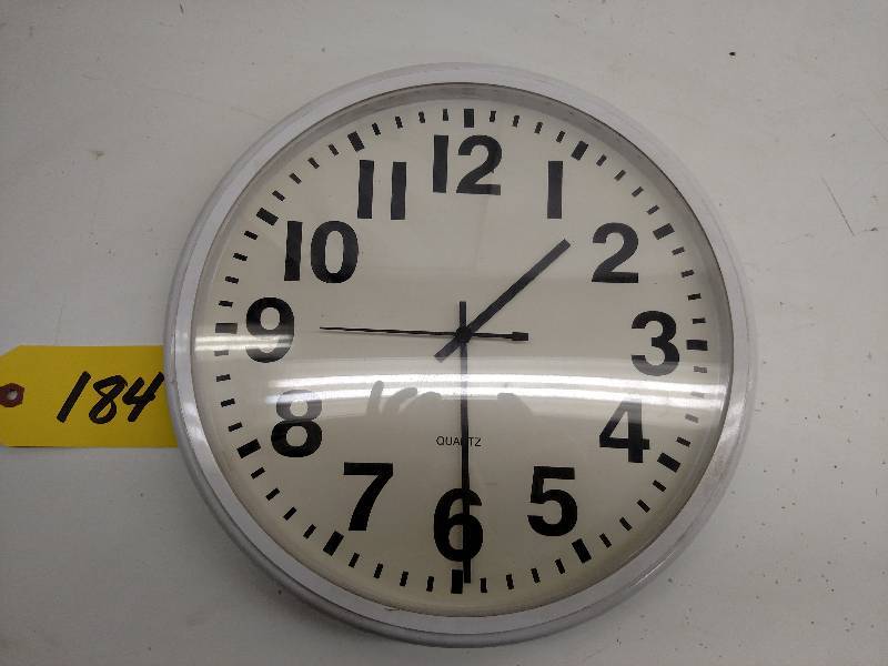 lot 184 image: 12 Wall Clock, Works...