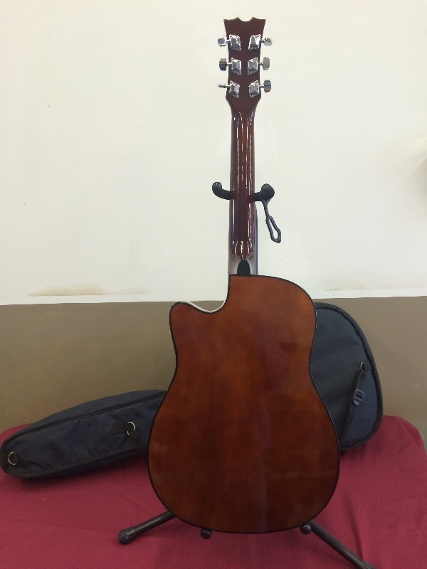 lot 13 image: Playmate Acoustic 6 string guitar   includes gig bag