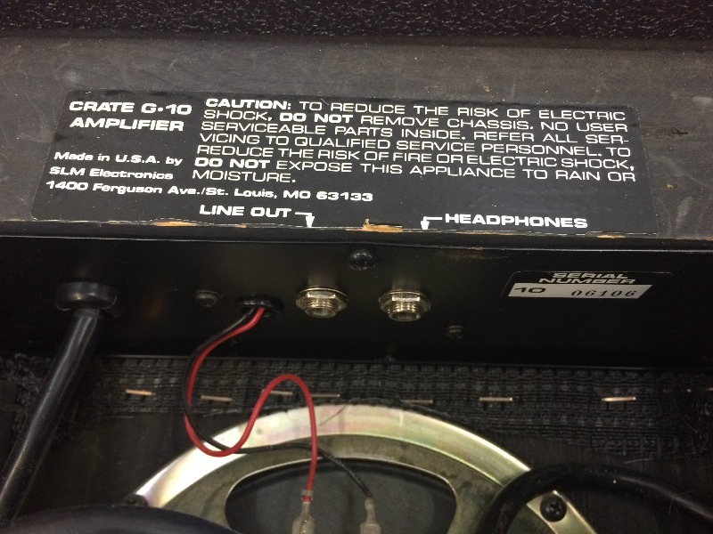 lot 39 image: CRATE Guitar Amplifier  G10