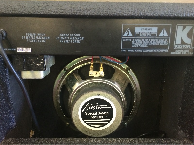 lot 43 image: Kuston Guitar Amplifier  50 watts - works