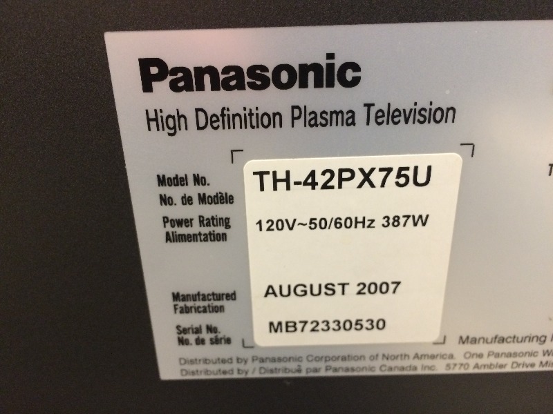 lot 84 image: 42 PANASONIC TV - WORKS
