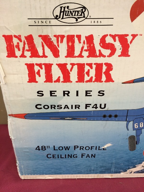 lot 86 image: Fantasy Flyer Ceiling Fan - does not appear to have been installed  still in box