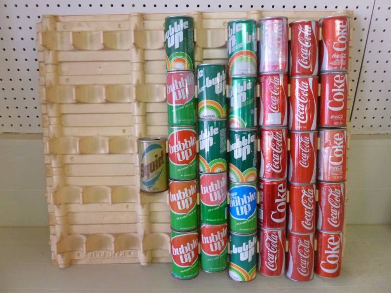 lot 53 image: Vintage Soda Cans