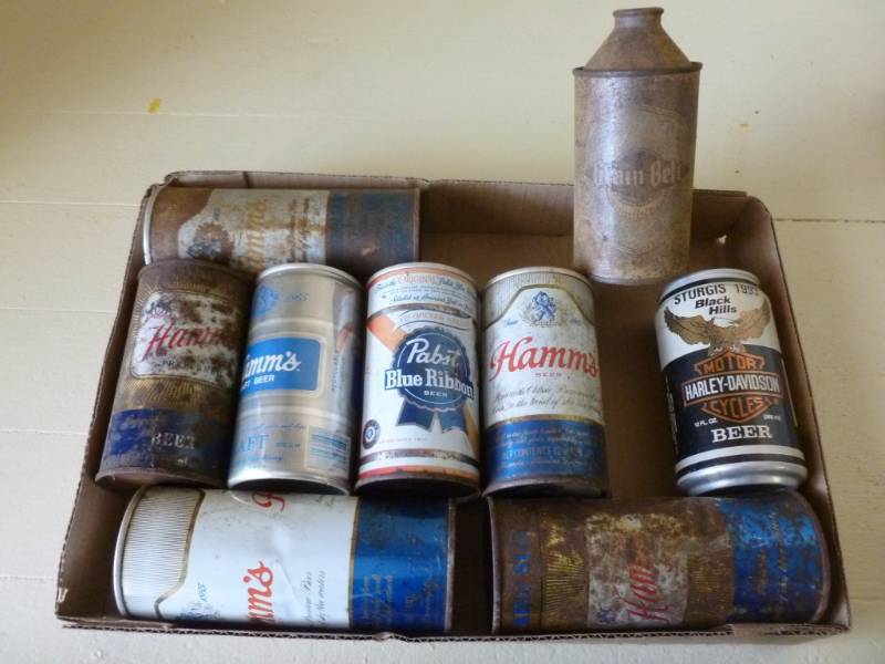 lot 79 image: Vintage Beer Cans