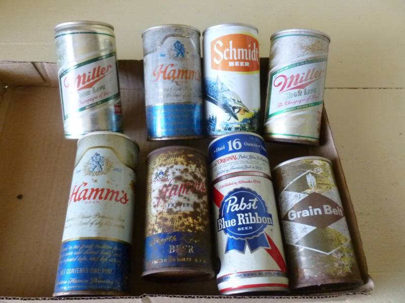 lot 80 image: Vintage Beer Cans