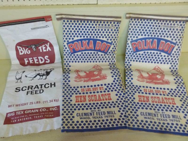 lot 395 image: Vintage Feed Bags