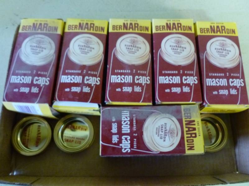 lot 416 image: Vintage Canning Caps  Lids