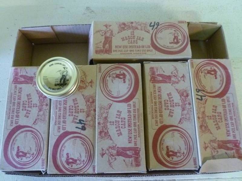 lot 417 image: Vintage Canning Caps  Lids