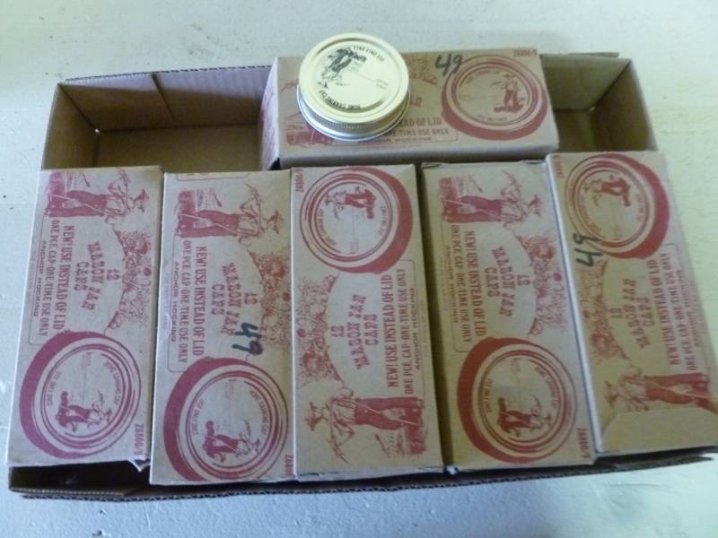 lot 419 image: Vintage Canning Caps  Lids