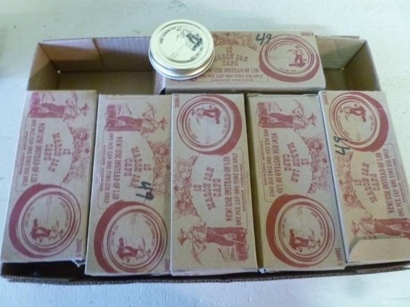 lot 420 image: Vintage Canning Caps  Lids