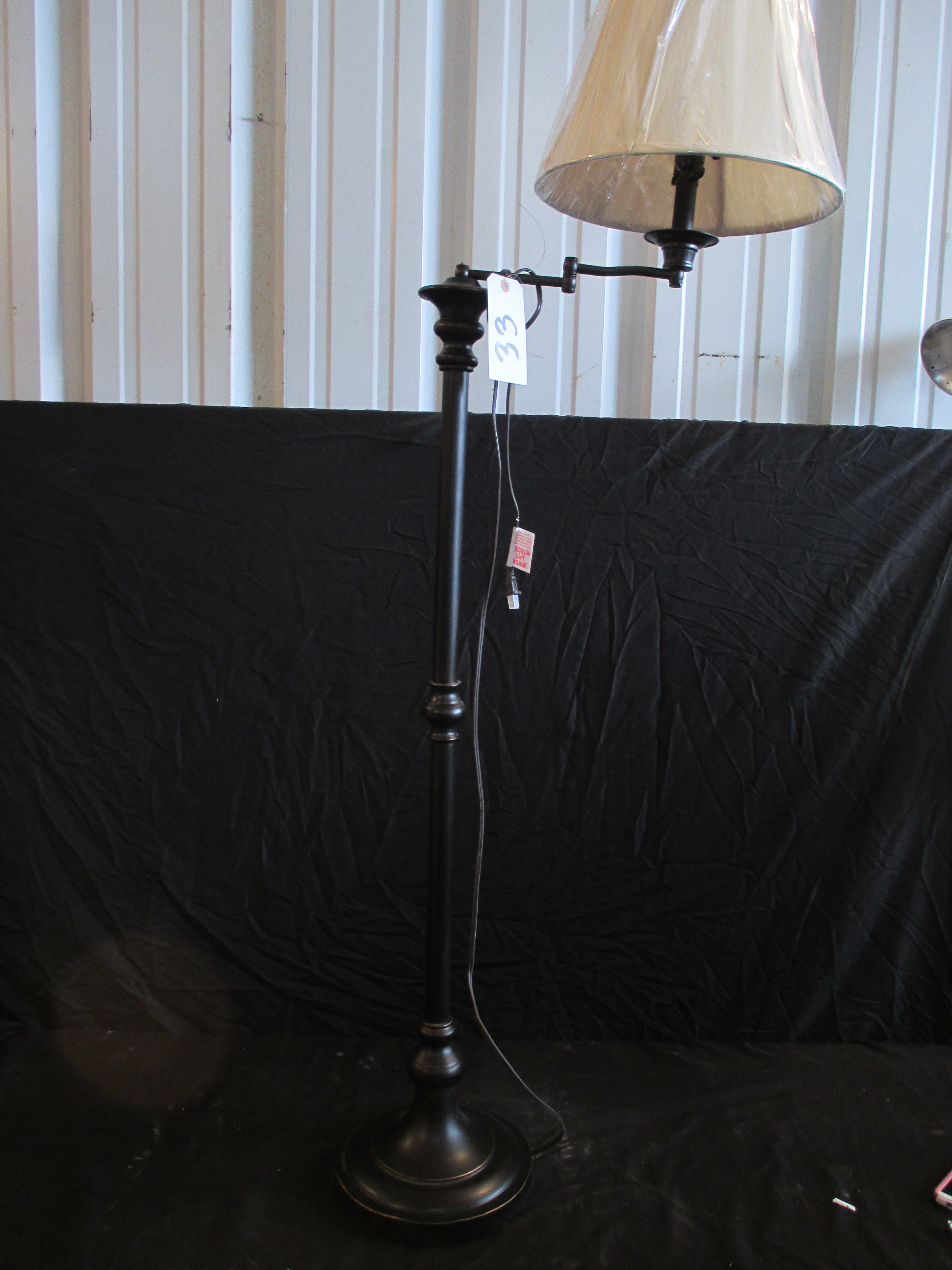 59-in. Antique Swing Arm Floor Lamp