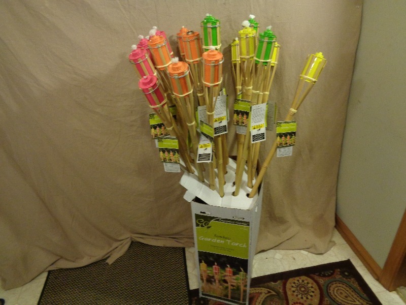 lot 81 image: 23 New Bamboo Tiki Torches