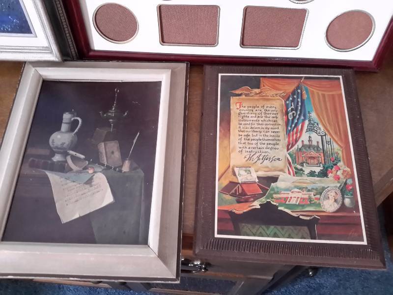 lot 33 image: Misc. Pictures and frames as shown