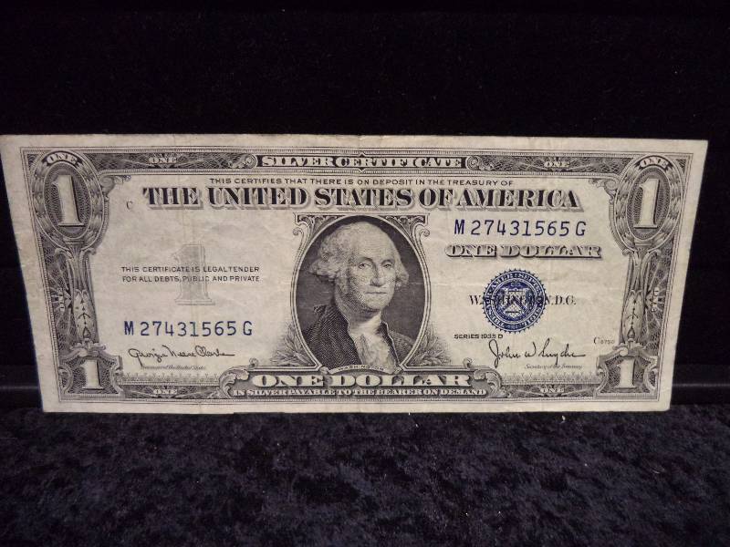 lot 20 image: US Silver Certificate - 1935 D