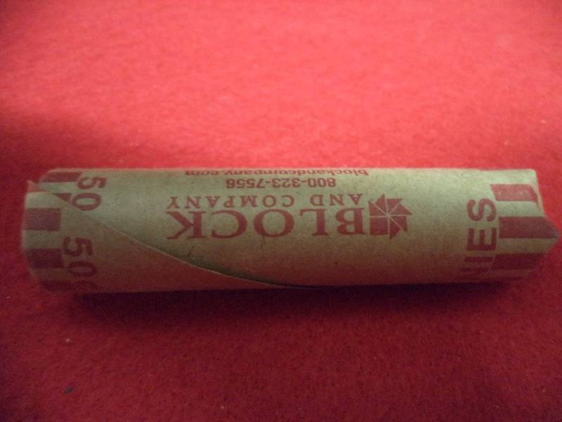 lot 27 image: Roll - 50 Wheat Pennies