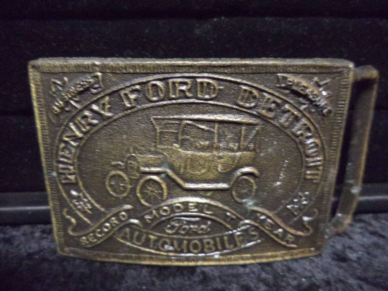 lot 59 image: Belt Buckle - Henry Ford Detroit