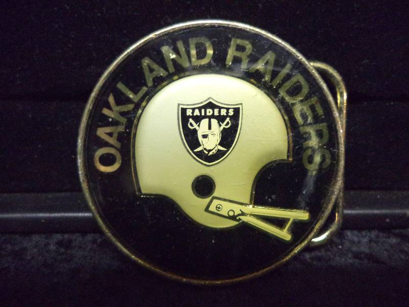 raiders belt buckle