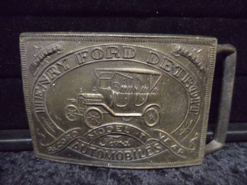 lot 70 image: Belt Buckle - Henry Ford Detroit