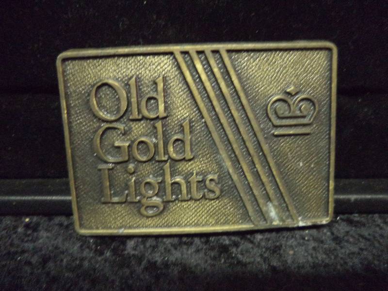 lot 77 image: Belt Buckle - Old Gold Lights