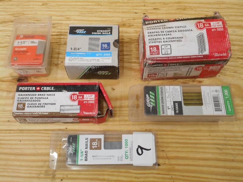 (6) Assorted Packs Of FinishBrad N...