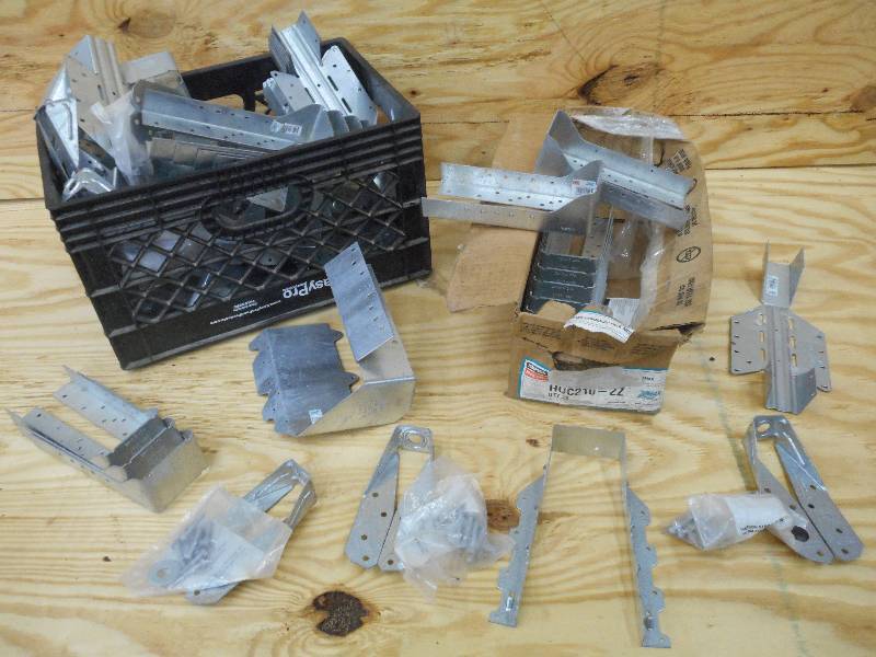 Crate Full Of Assorted Galvanized D...