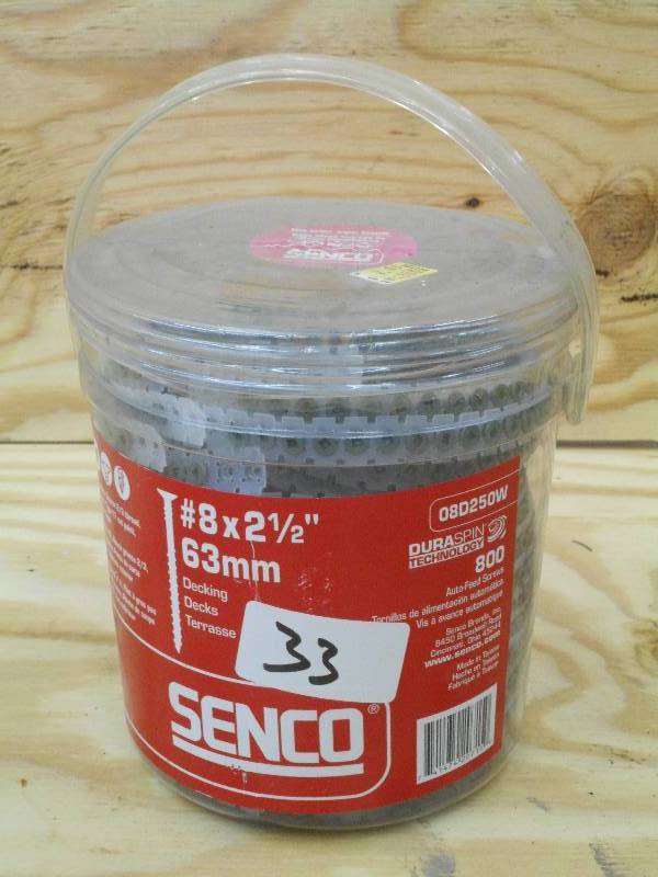 Near Full Pale Of Senco #8x2.5 Str...