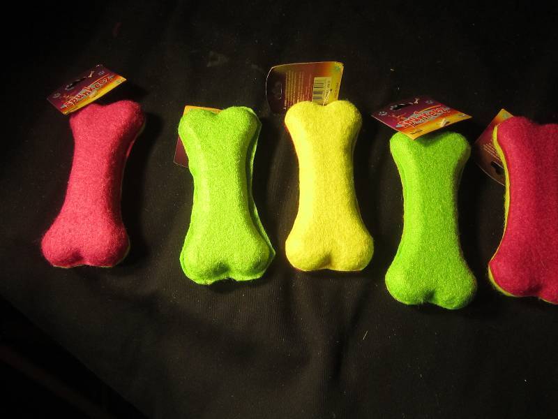 NEW LOT - 5 Dog Bone Toys