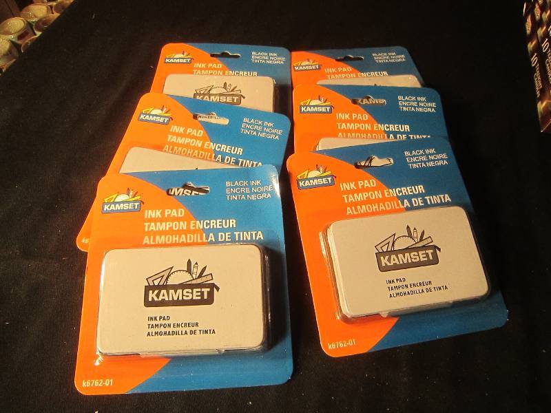 NEW LOT - 6 Kamset Ink Pads